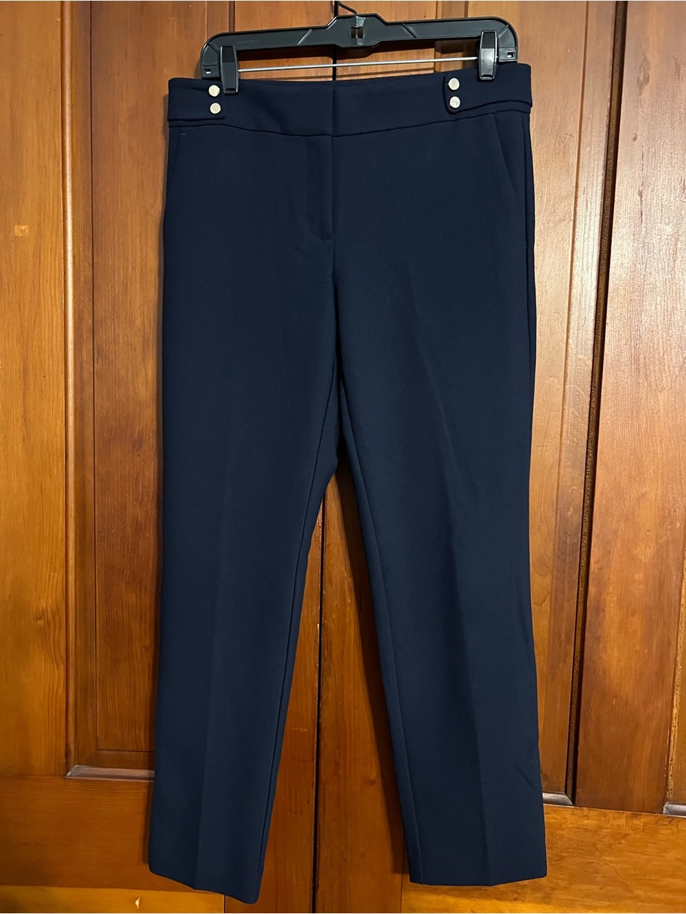 Loft Marisa Navy Blue Size 4 Dress Pants Trousers
